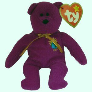 TY McDonald's Teenie Beanie - MILLENNIUM the Bear (2000) (5 inch) - Mint Loose